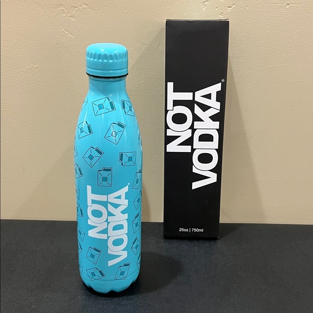 Not Vodka | Sky Blue Insulated Water Bottle | 25oz